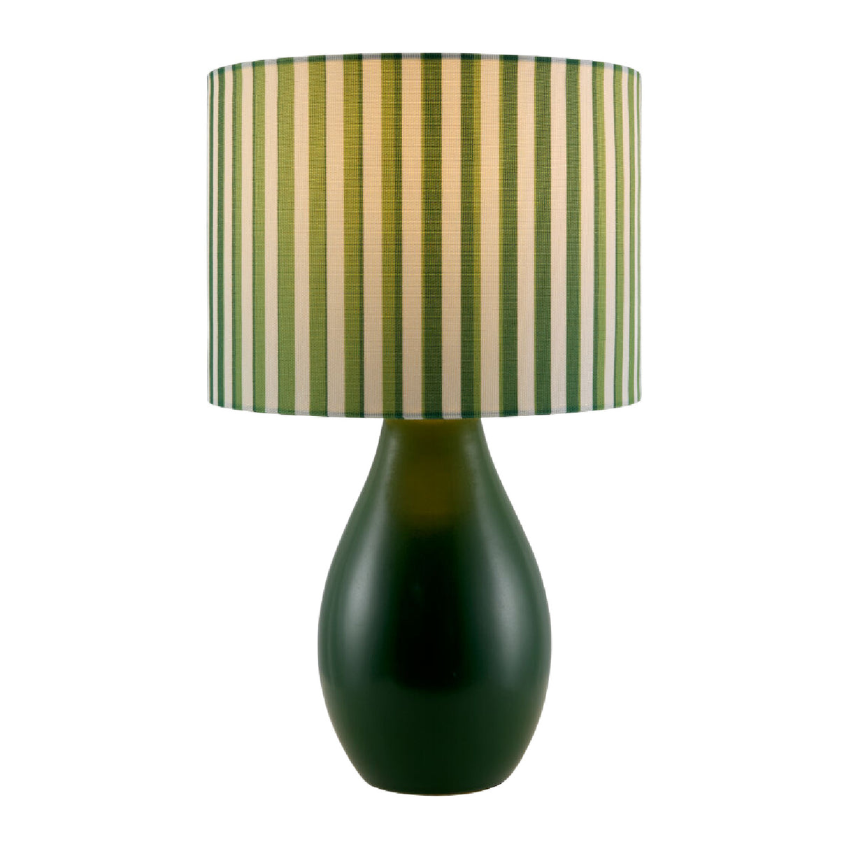 Modern European furniture - Striped Linen Ceramic Table Lamp - www.oroa.com