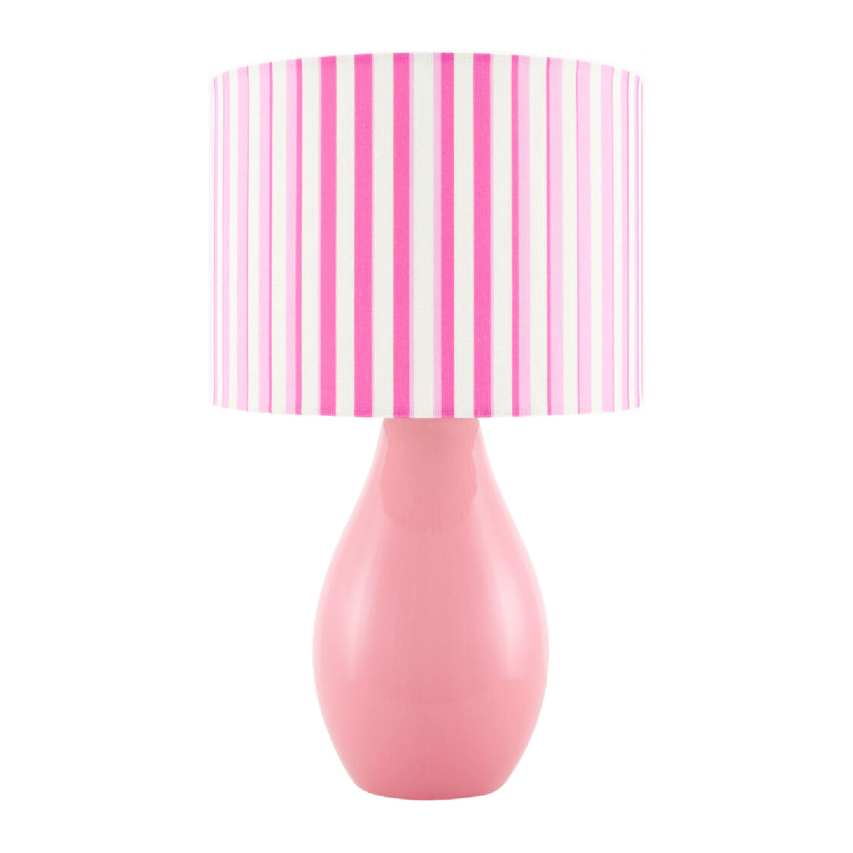 Modern European furniture - Striped Linen Ceramic Table Lamp - www.oroa.com | Oroa.com