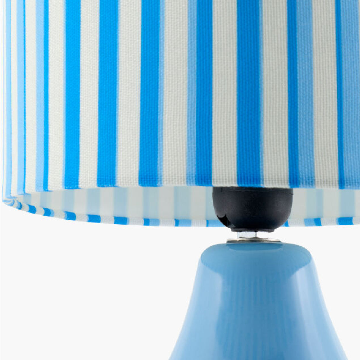 Modern European furniture - Striped Linen Ceramic Table Lamp - www.oroa.com