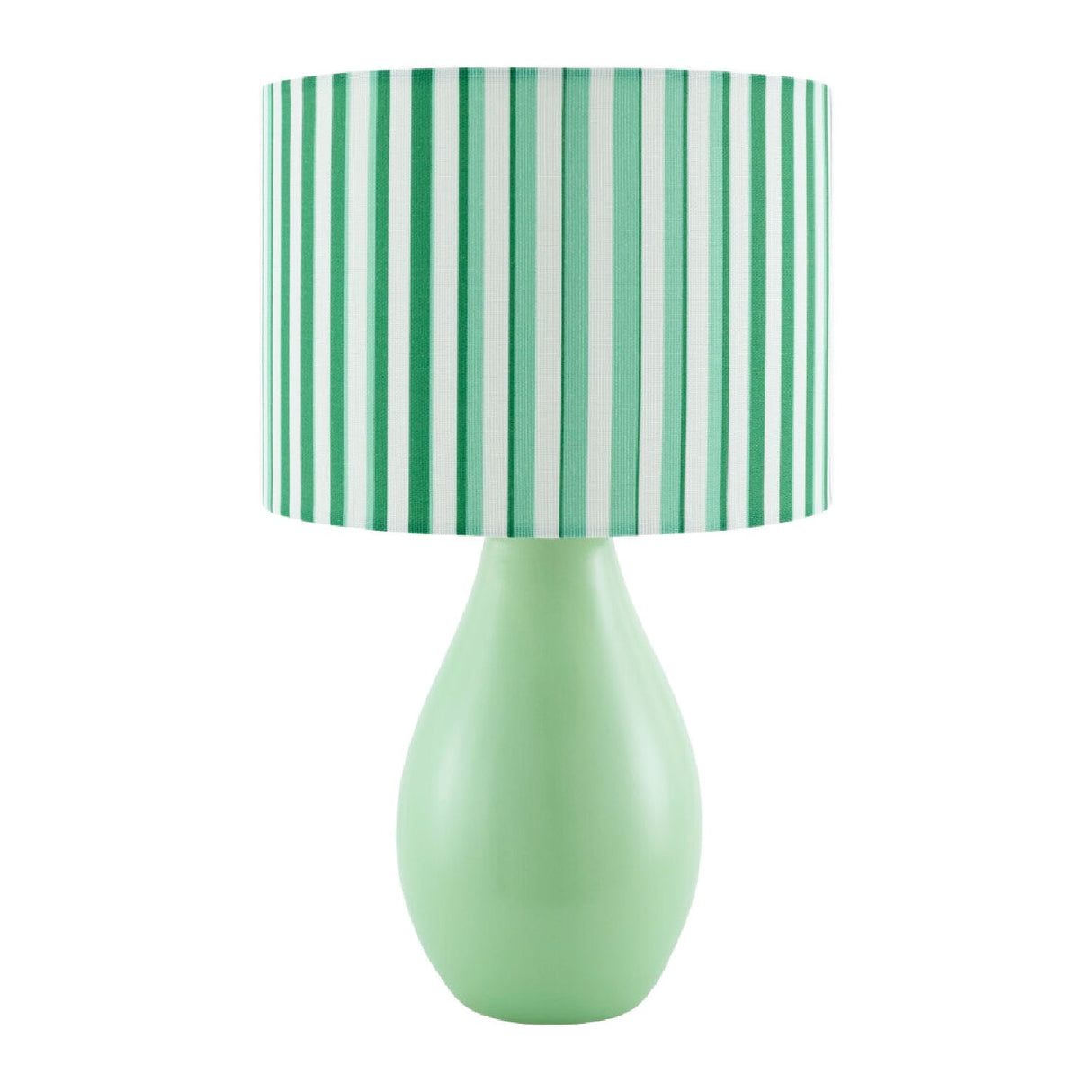 Modern European furniture - Striped Linen Ceramic Table Lamp - www.oroa.com