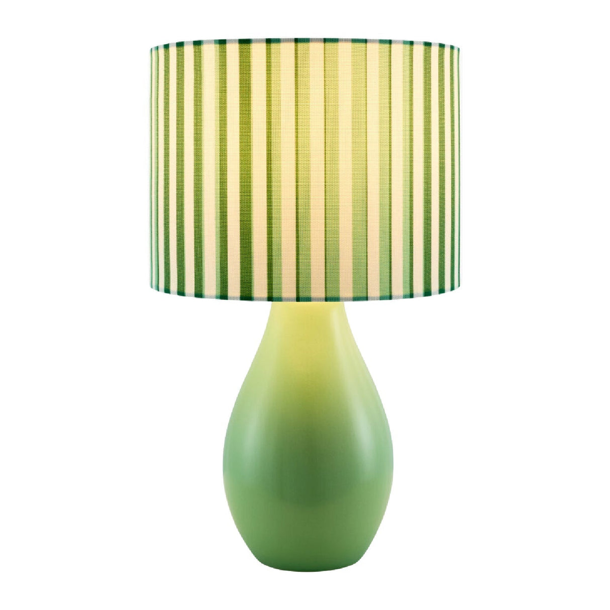 Modern European furniture - Striped Linen Ceramic Table Lamp - www.oroa.com