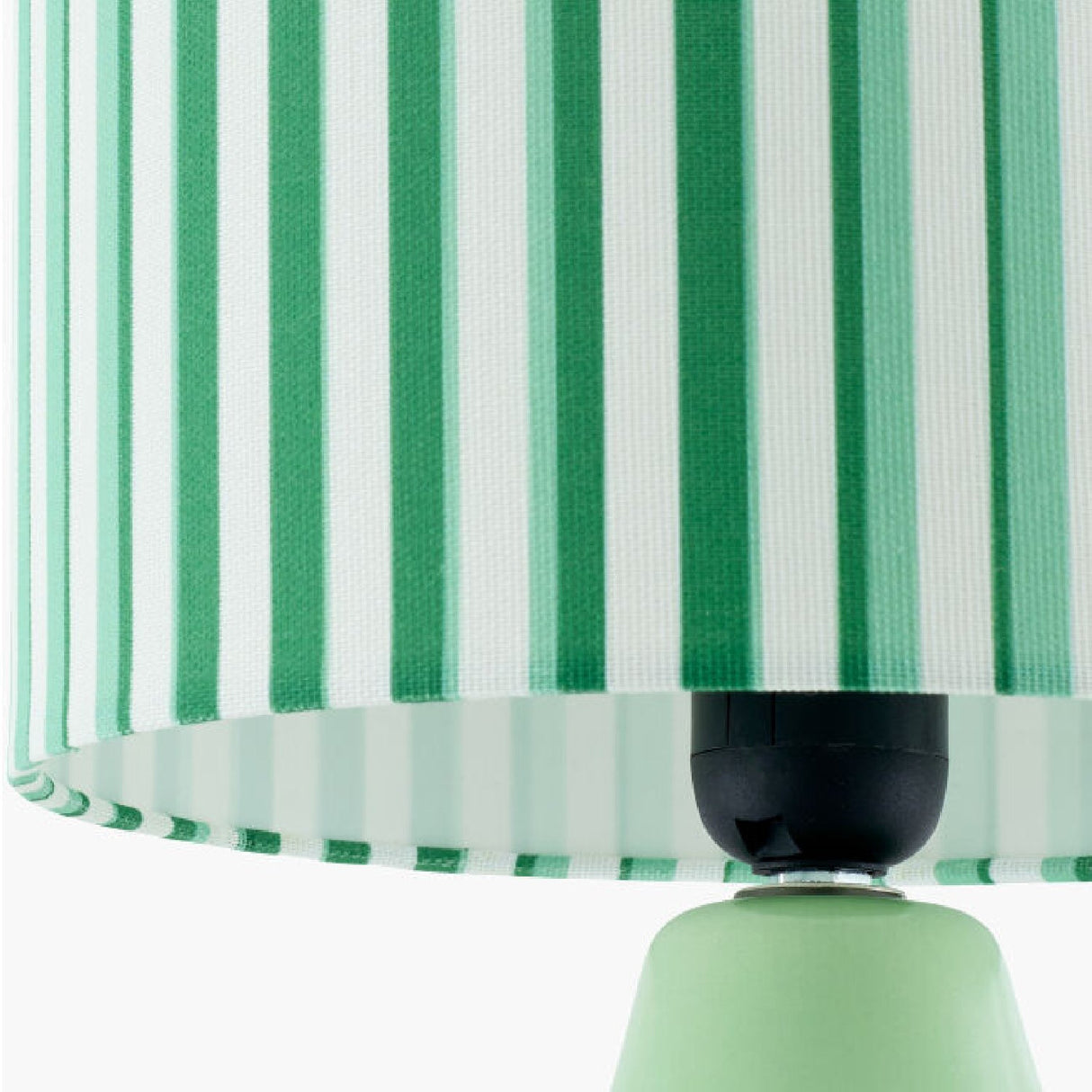 Modern European furniture - Striped Linen Ceramic Table Lamp - www.oroa.com