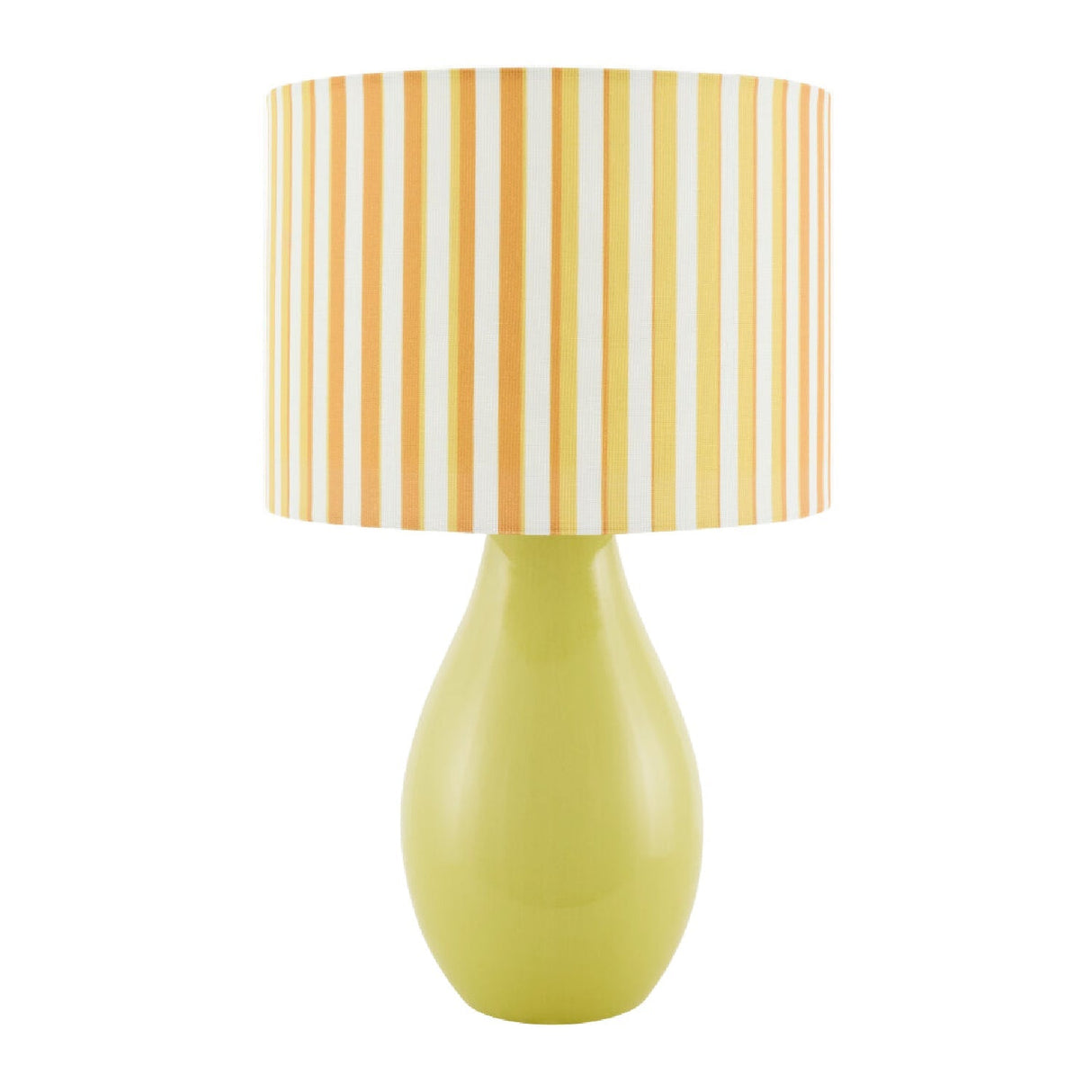 Modern European furniture - Striped Linen Ceramic Table Lamp - www.oroa.com