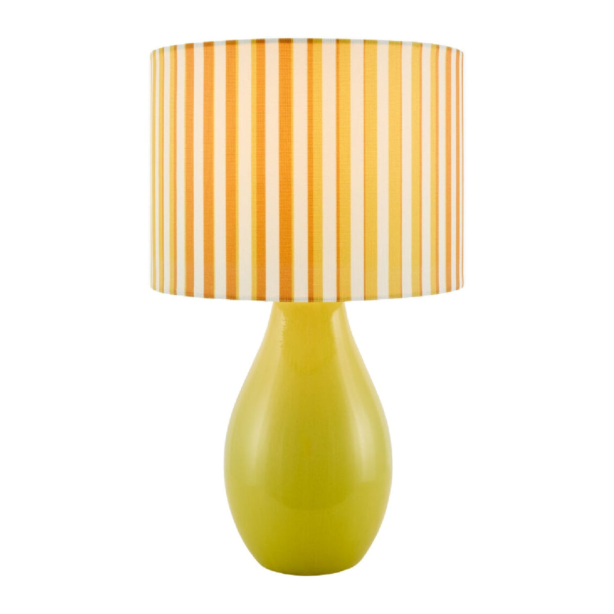 Modern European furniture - Striped Linen Ceramic Table Lamp - www.oroa.com