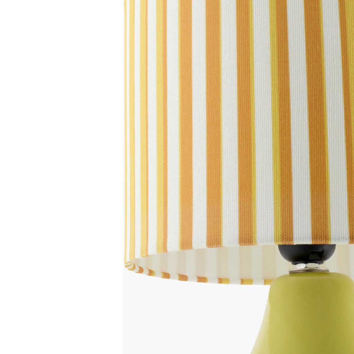 Modern European furniture - Striped Linen Ceramic Table Lamp - www.oroa.com