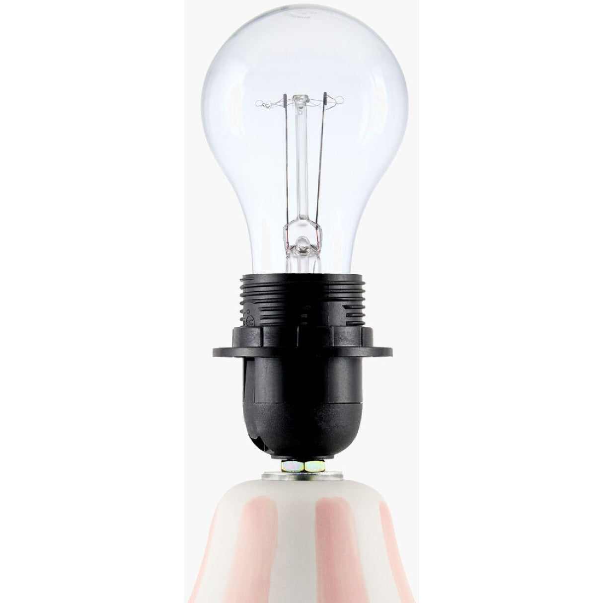 Modern European furniture - Hand-painted Striped Ceramic Table Lamp - www.oroa.com