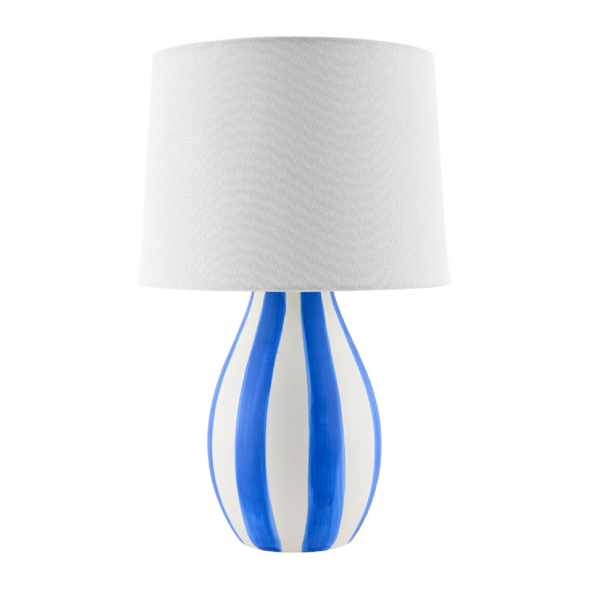 Modern European furniture - Hand-painted Striped Ceramic Table Lamp - www.oroa.com