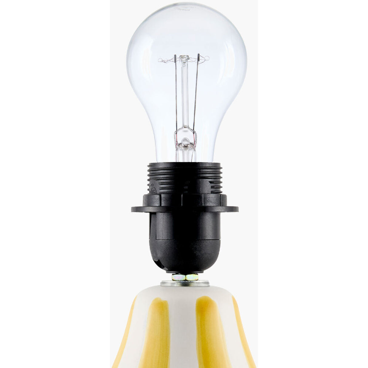Modern European furniture - Hand-painted Striped Ceramic Table Lamp - www.oroa.com