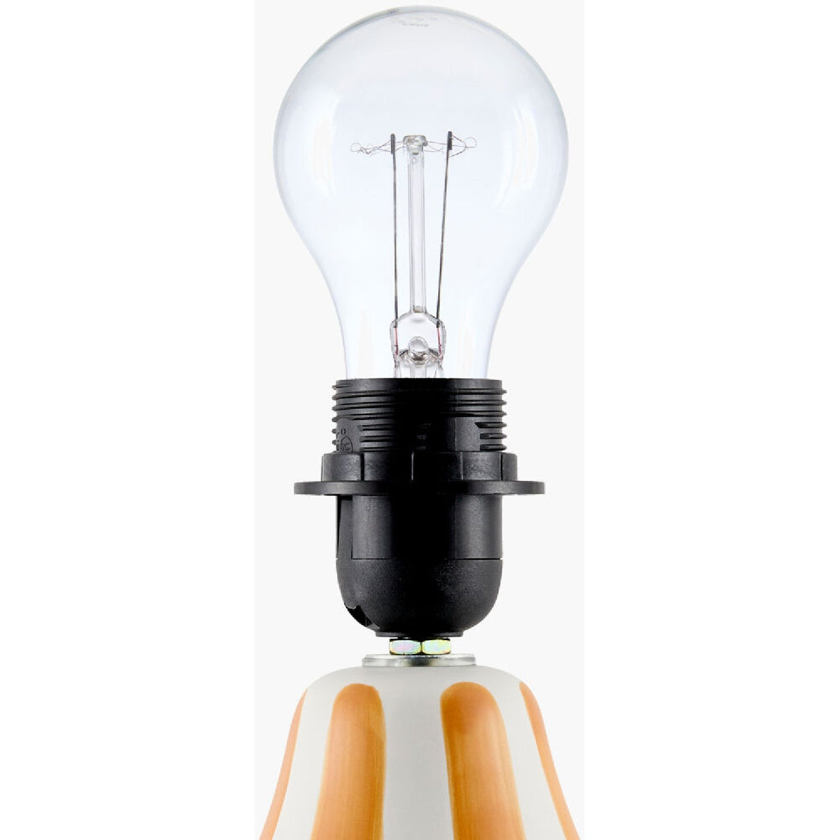 Modern European furniture - Hand-painted Striped Ceramic Table Lamp - www.oroa.com