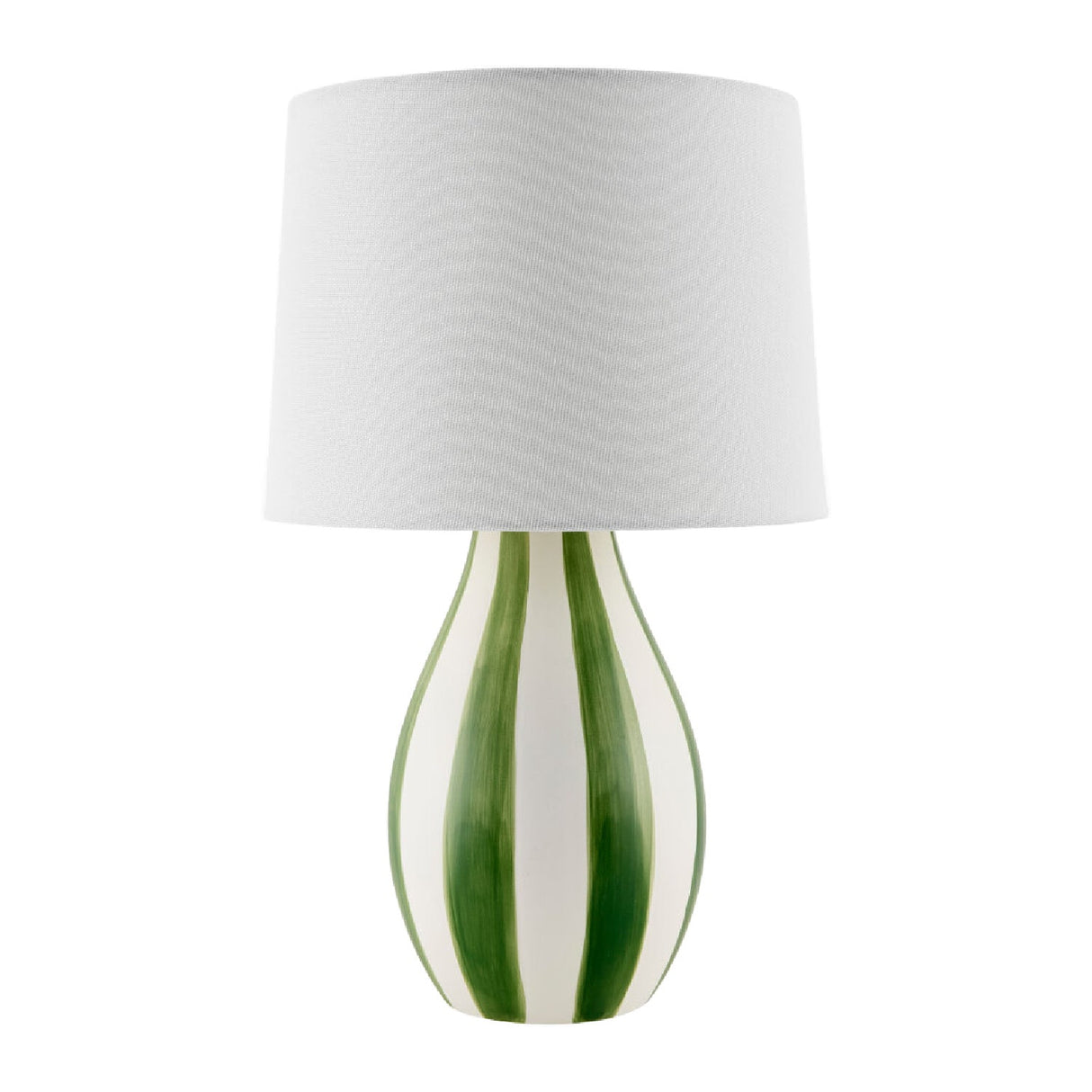 Modern European furniture - Hand-painted Striped Ceramic Table Lamp - www.oroa.com