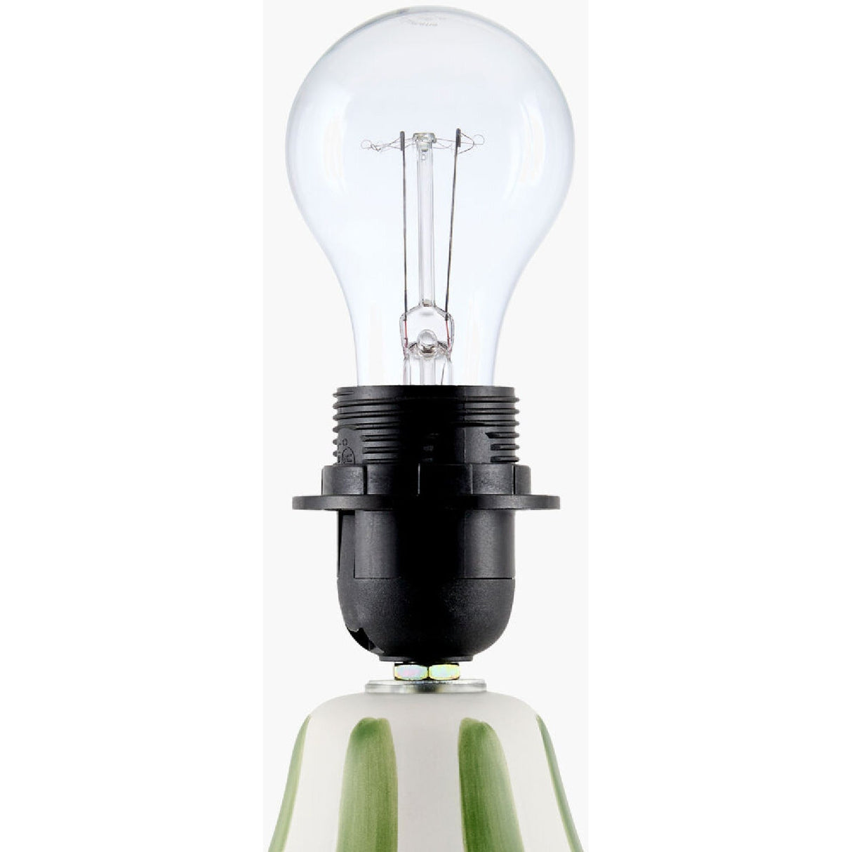 Modern European furniture - Hand-painted Striped Ceramic Table Lamp - www.oroa.com