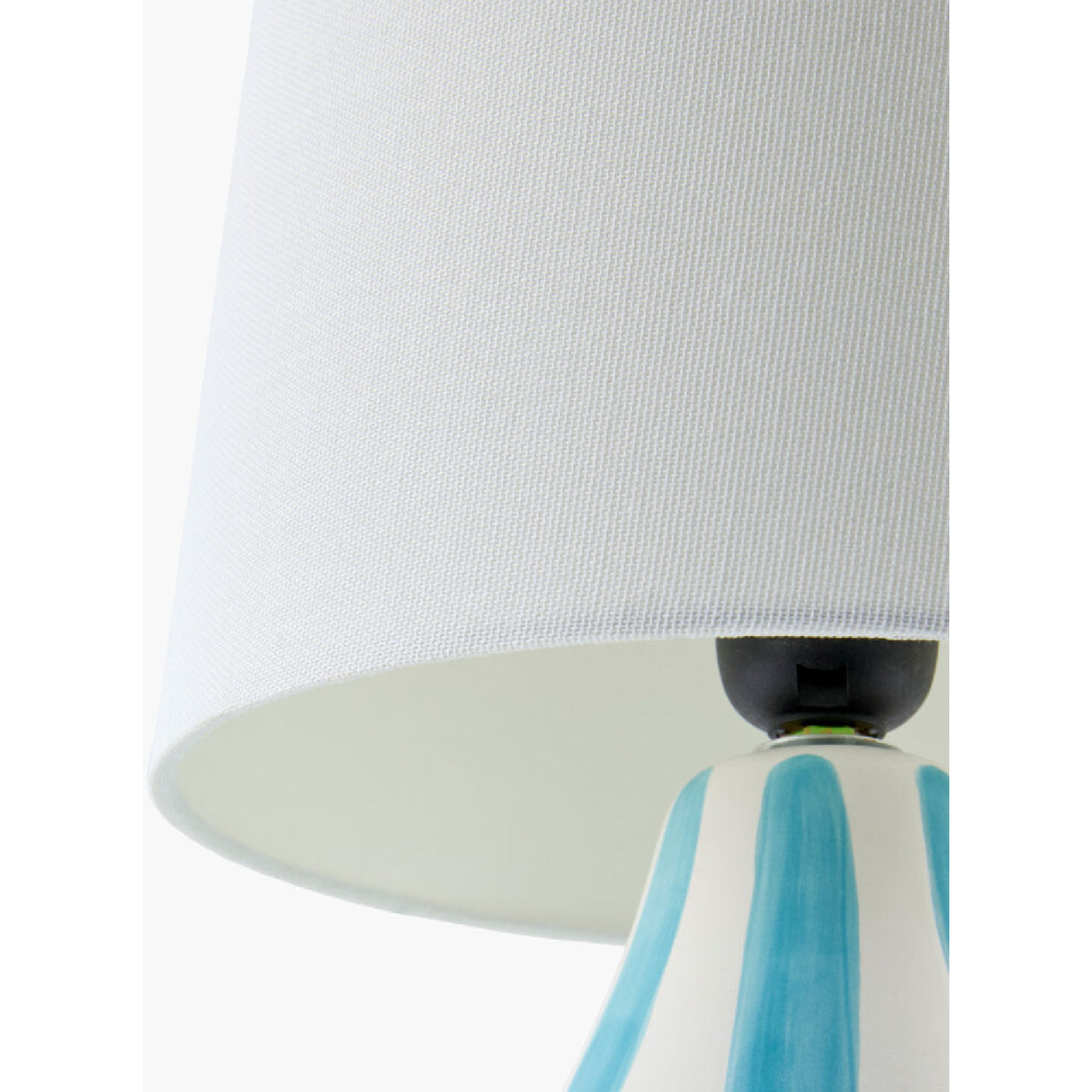 Modern European furniture - Hand-painted Striped Ceramic Table Lamp - www.oroa.com