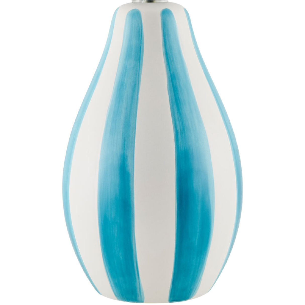 Modern European furniture - Hand-painted Striped Ceramic Table Lamp - www.oroa.com
