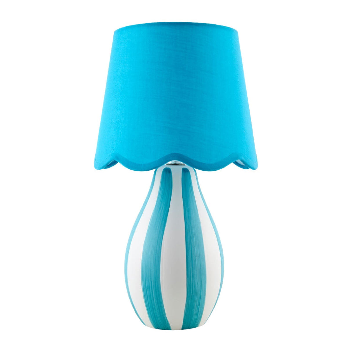 Modern European furniture - Striped Ceramic Seagrass Table Lamp - www.oroa.com