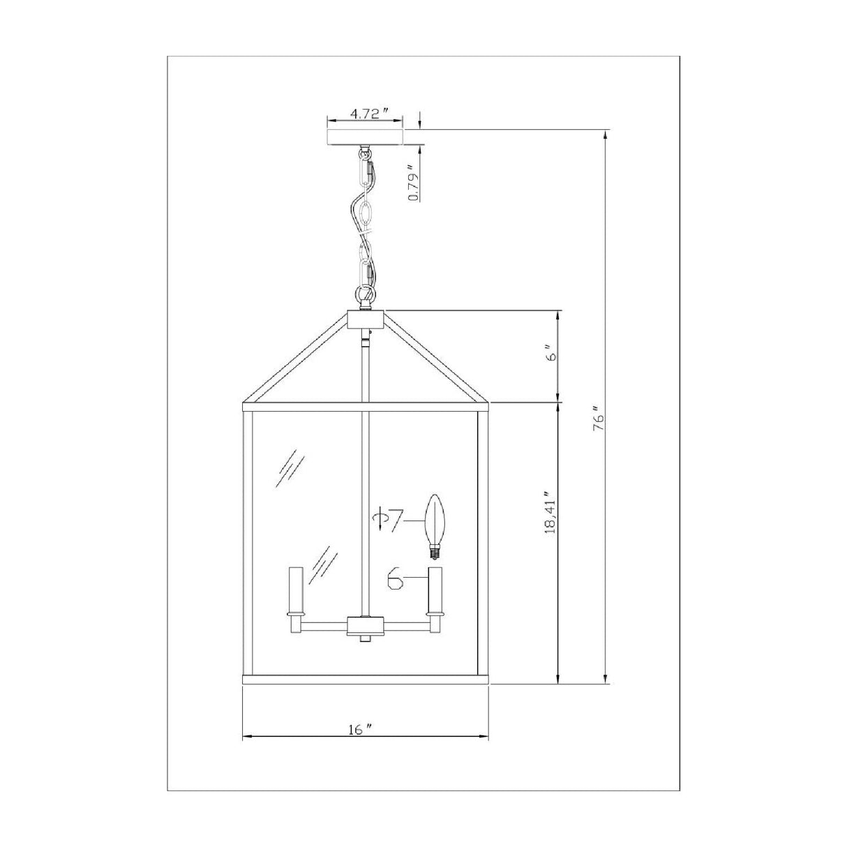 Modern European furniture - Iron-Framed 4-Light Chandelier - www.oroa.com
