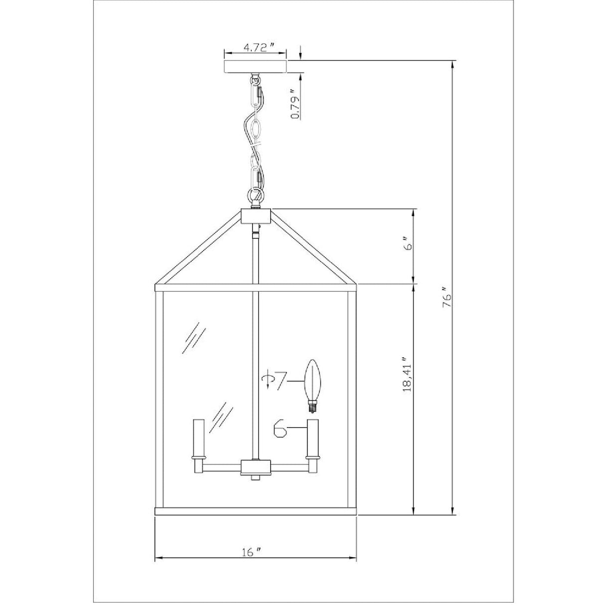 Modern European furniture - Iron-Framed 4-Light Chandelier - www.oroa.com