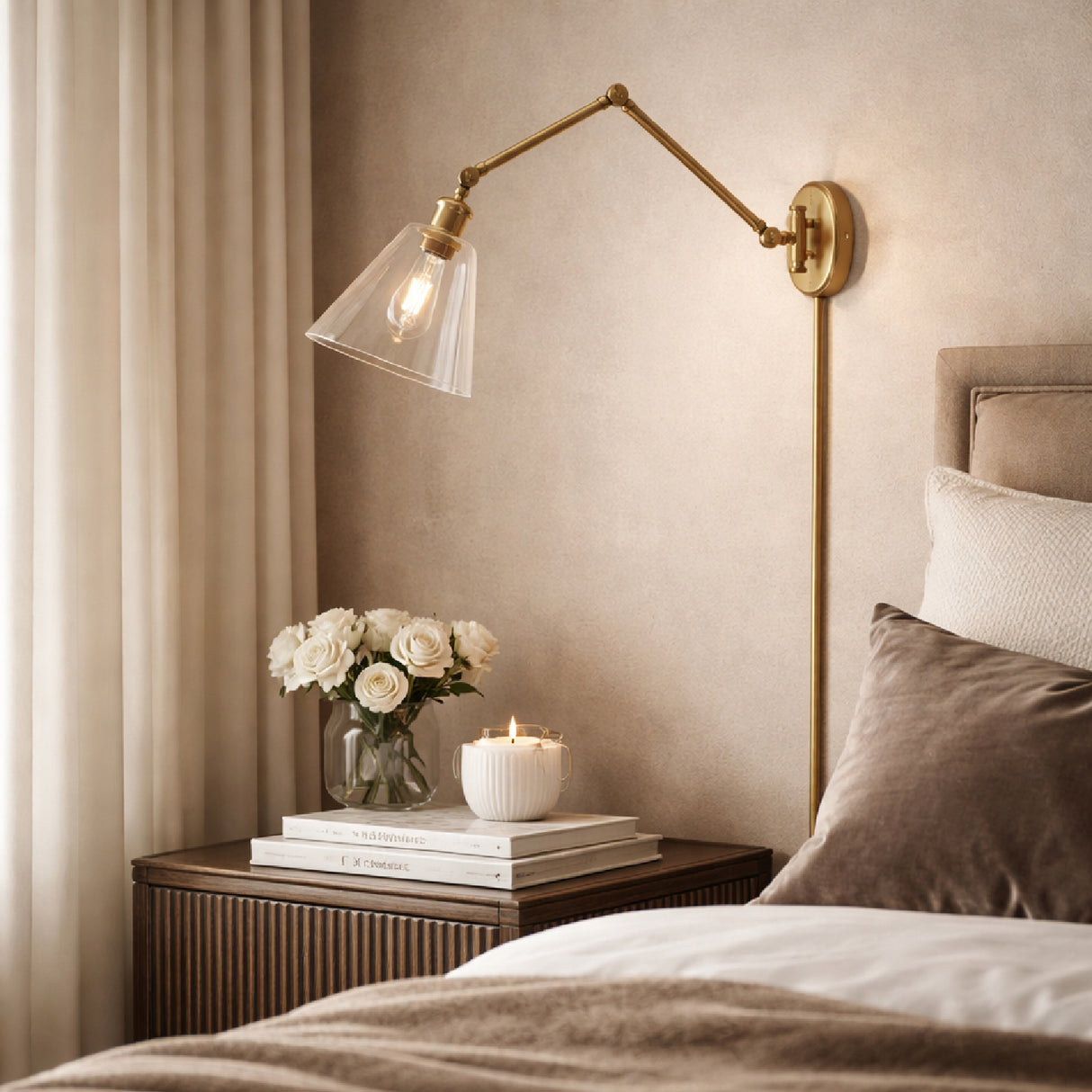 Modern European furniture - Adjustable Iron Arm Wall Lamp - www.oroa.com