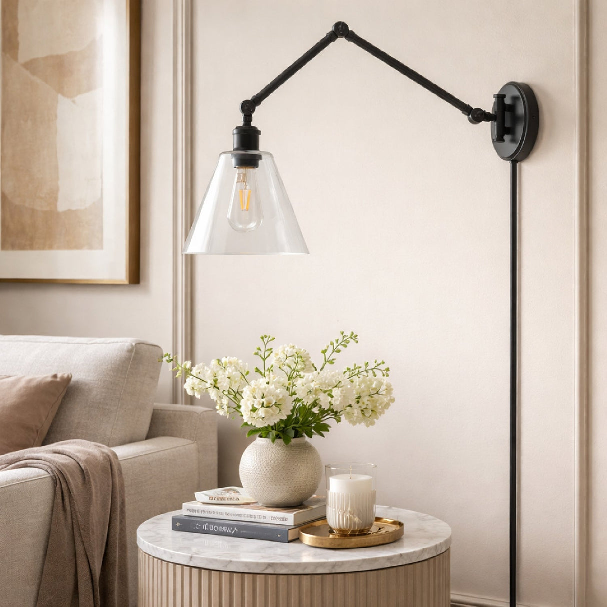 Modern European furniture - Adjustable Iron Arm Wall Lamp - www.oroa.com