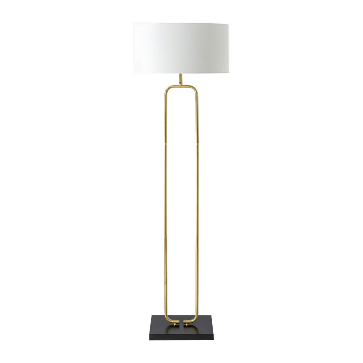 Modern European furniture - White Linen Accent Floor Lamp - www.oroa.com