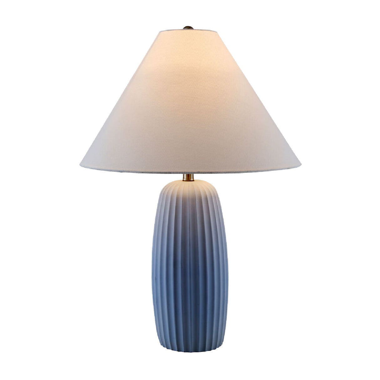 Modern European furniture - Painted Cement Linen Table Lamp - www.oroa.com