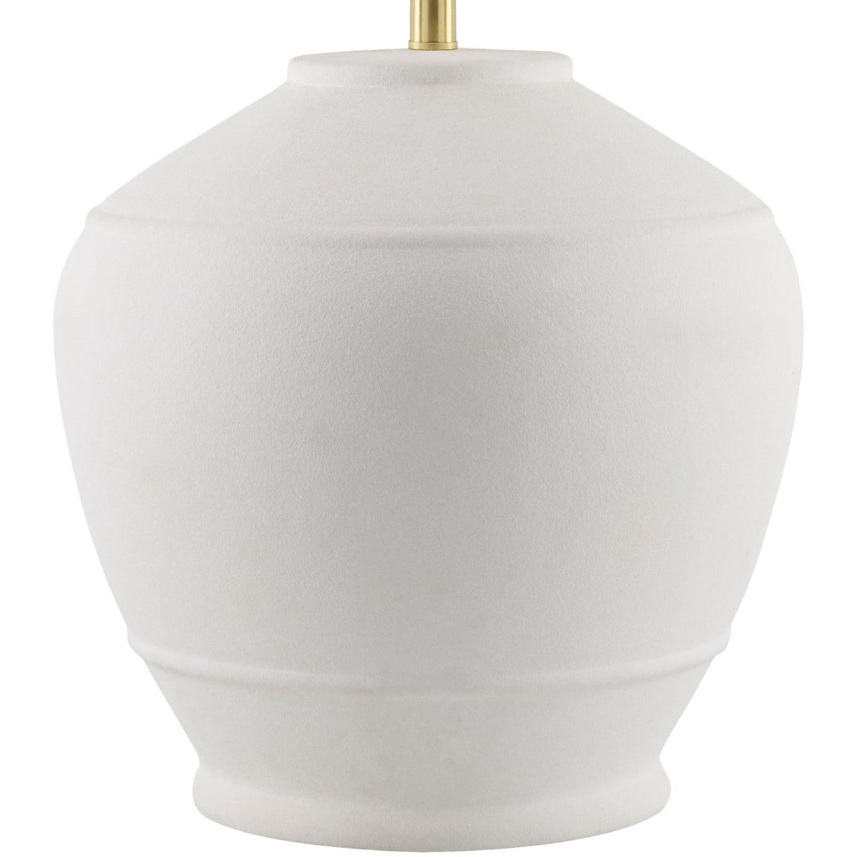 Modern European furniture - Glazed White Ceramic Table Lamp - www.oroa.com