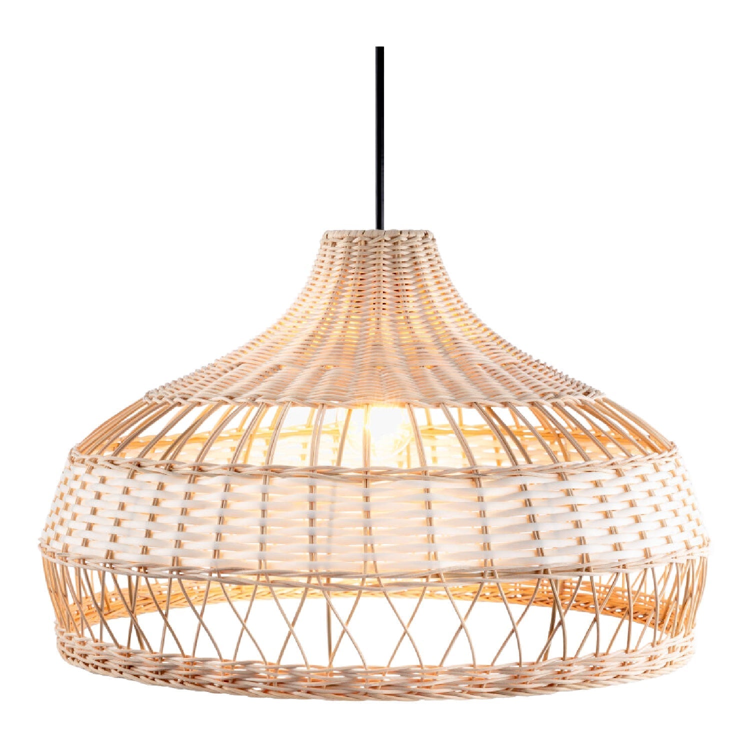 Braided Rattan Pendant Lamp | Kuda Home Mesmerize | OROA