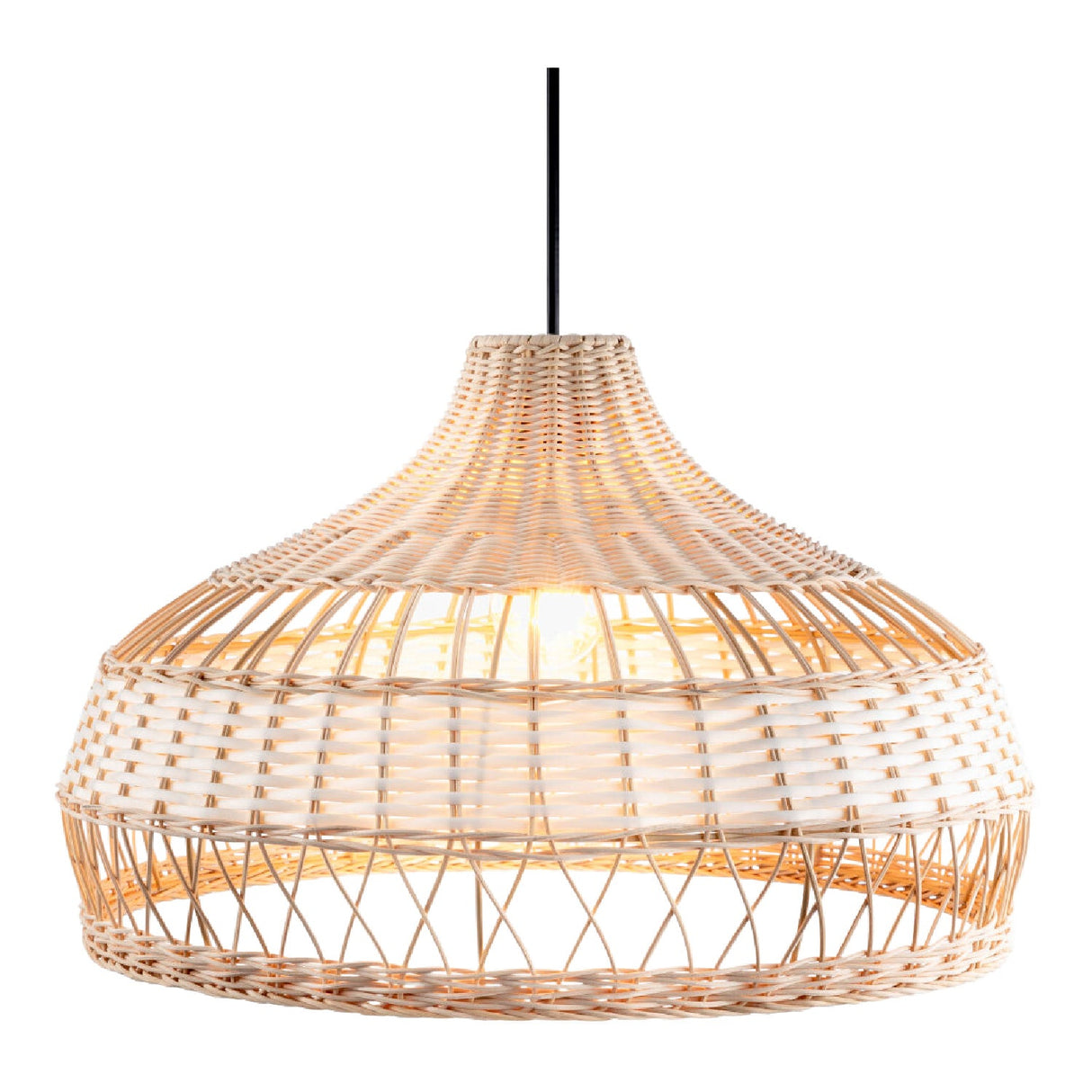 Modern European furniture - Braided Rattan Pendant Lamp - www.oroa.com