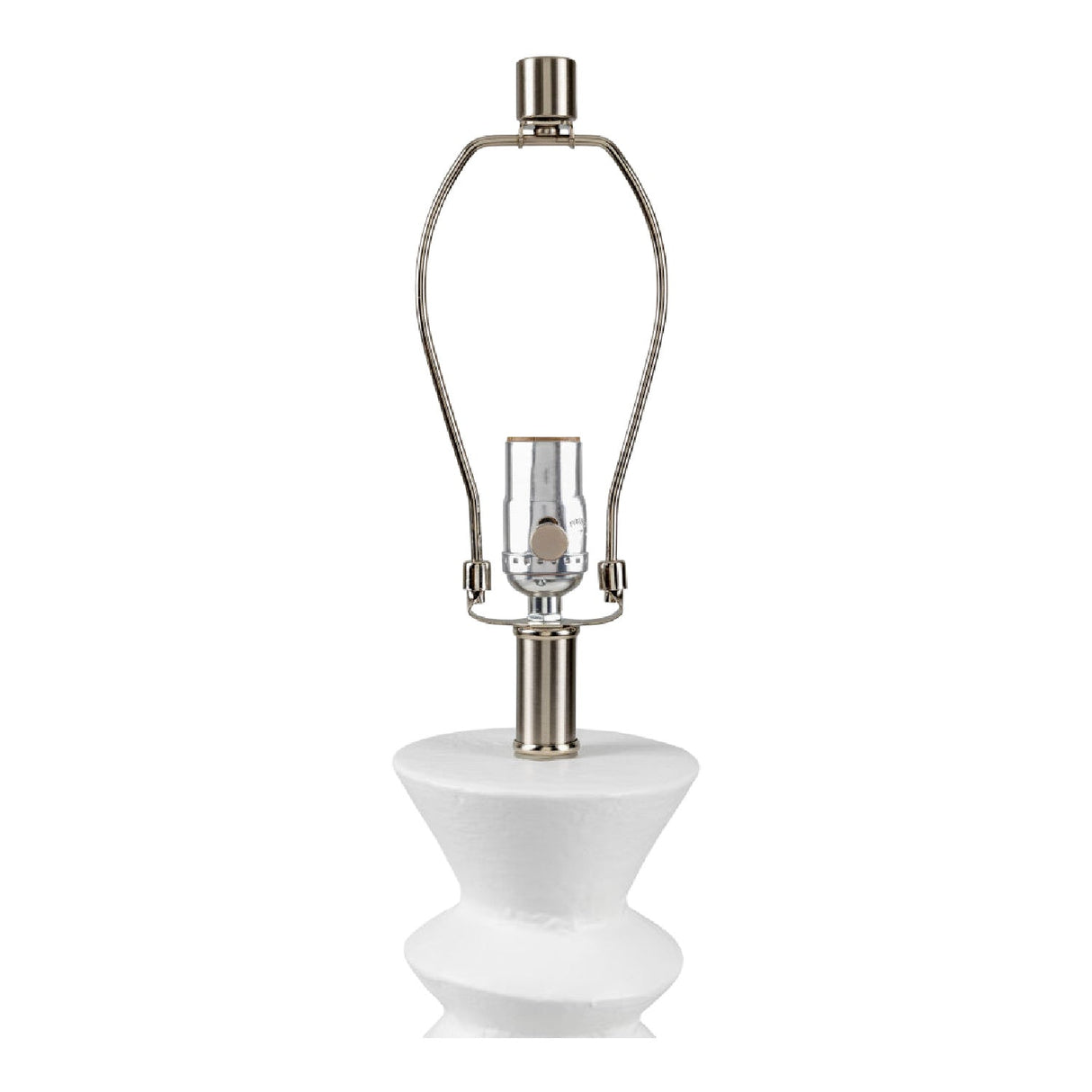 Modern European furniture - White Ceramic Sculpted Table Lamp - www.oroa.com