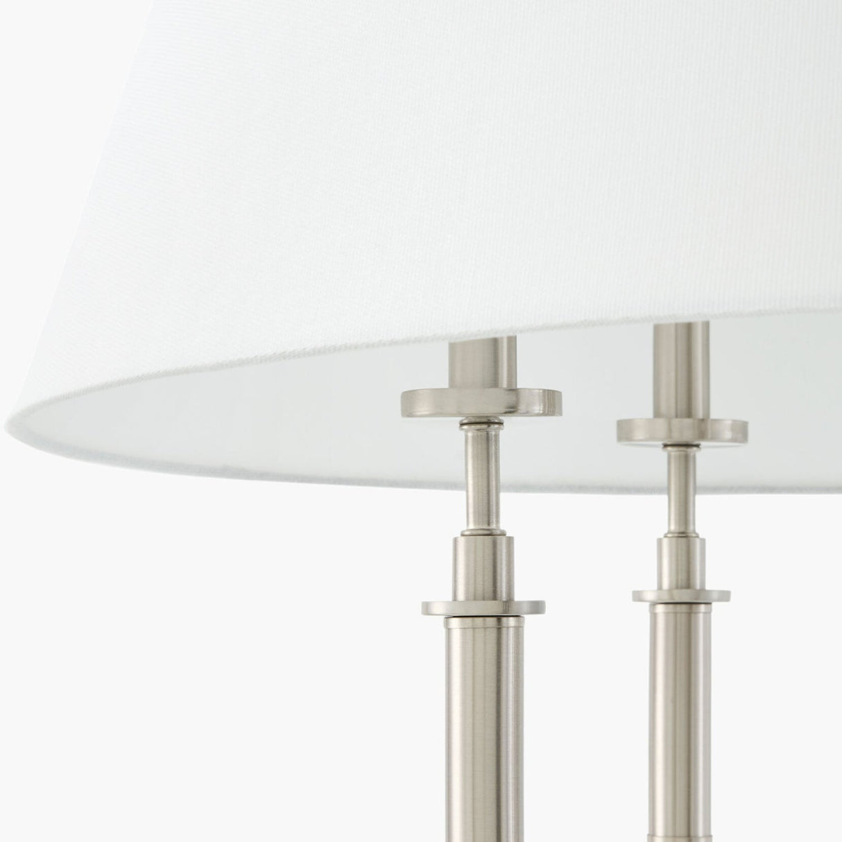 Modern European furniture - White Linen 5-Light Chandelier - www.oroa.com