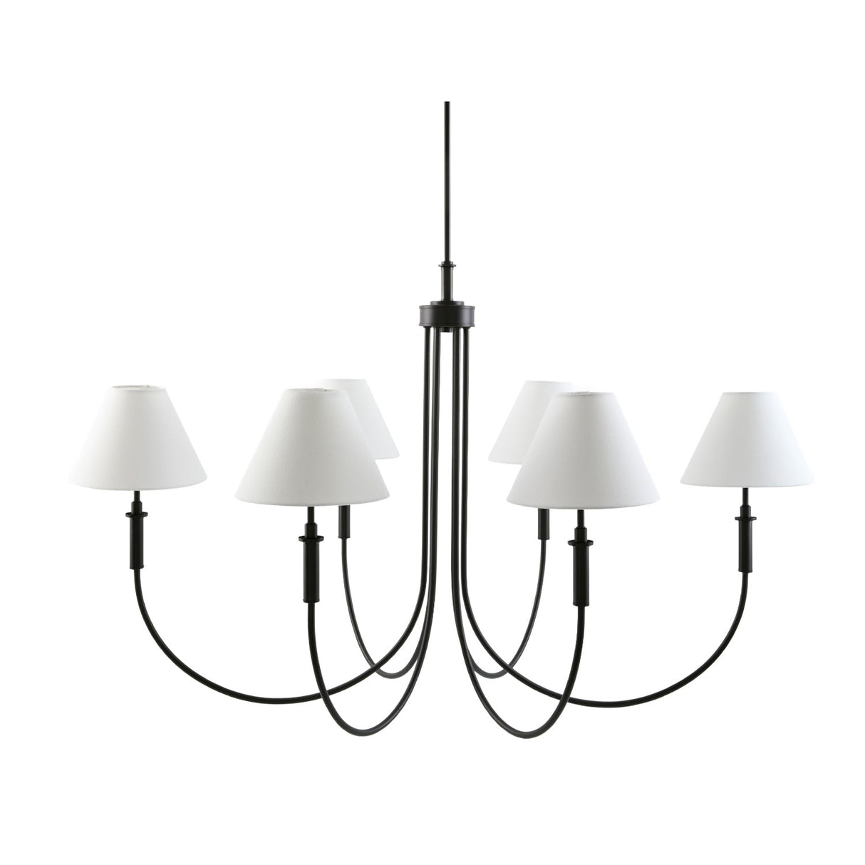Modern European furniture - Linen Shade 6-Light Chandelier - www.oroa.com