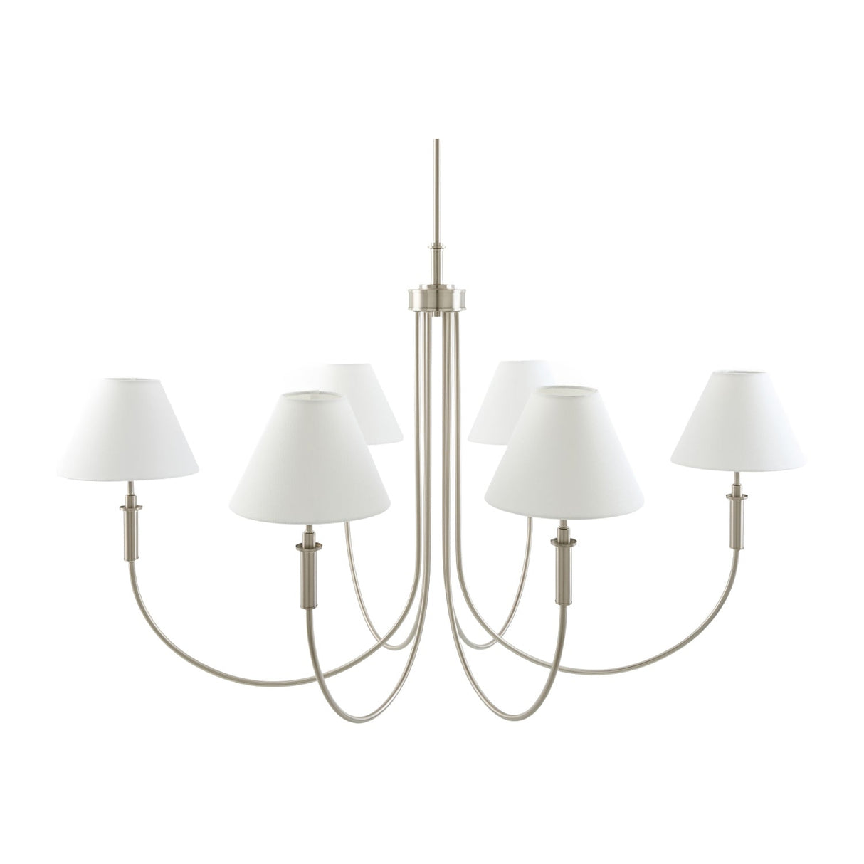 Modern European furniture - Linen Shade 6-Light Chandelier - www.oroa.com