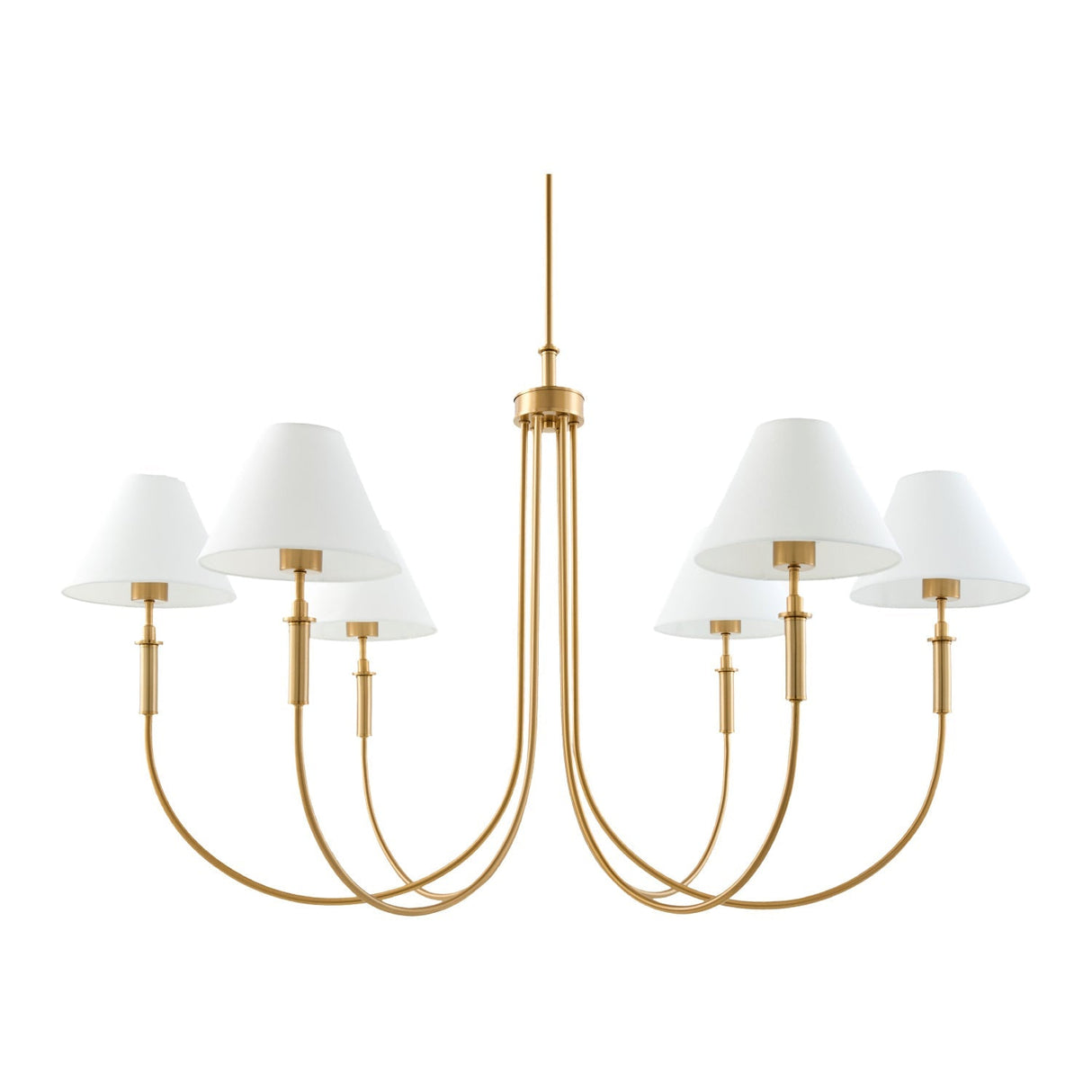 Modern European furniture - Linen Shade 6-Light Chandelier - www.oroa.com