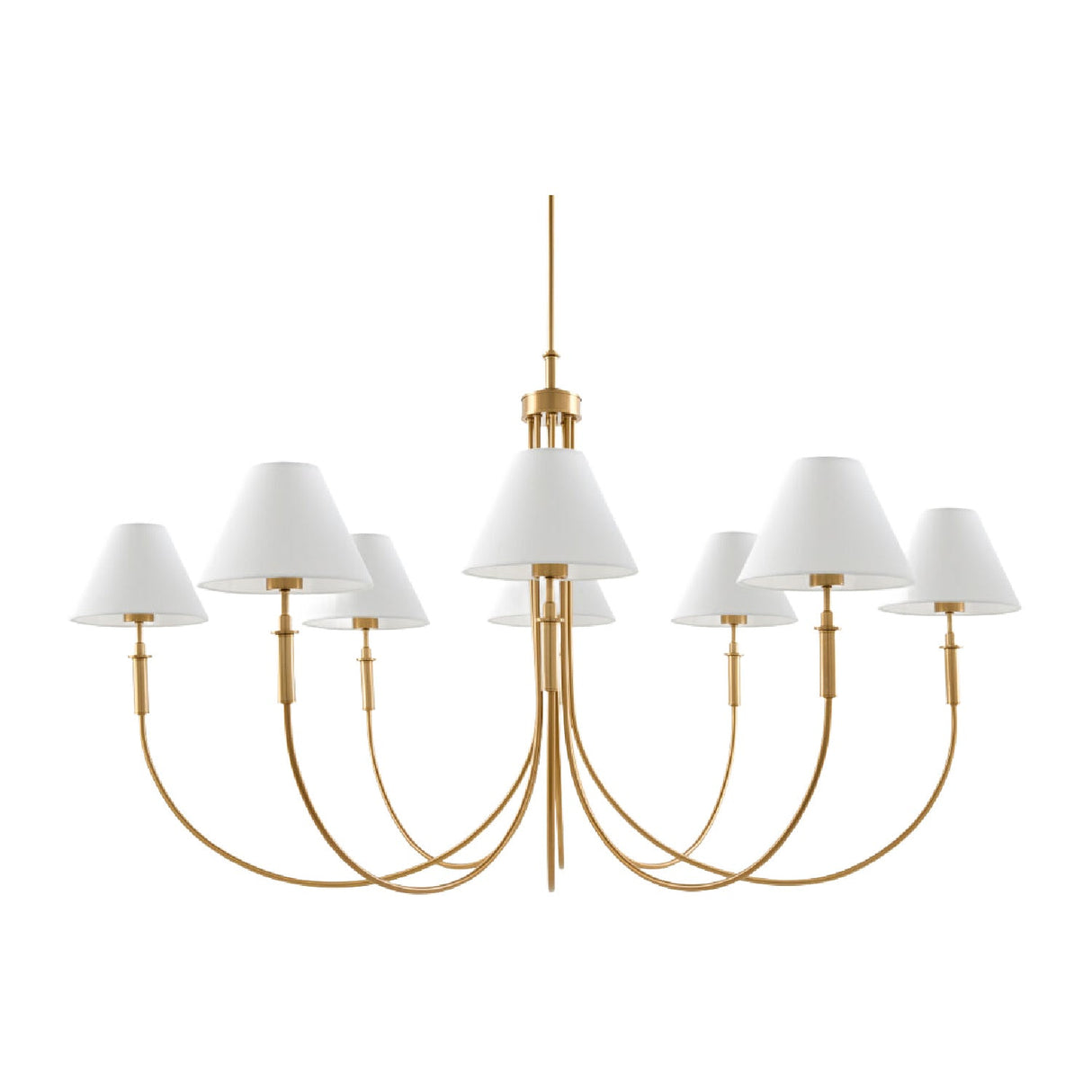 Modern European furniture - Linen Shade 8-Light Chandelier - www.oroa.com
