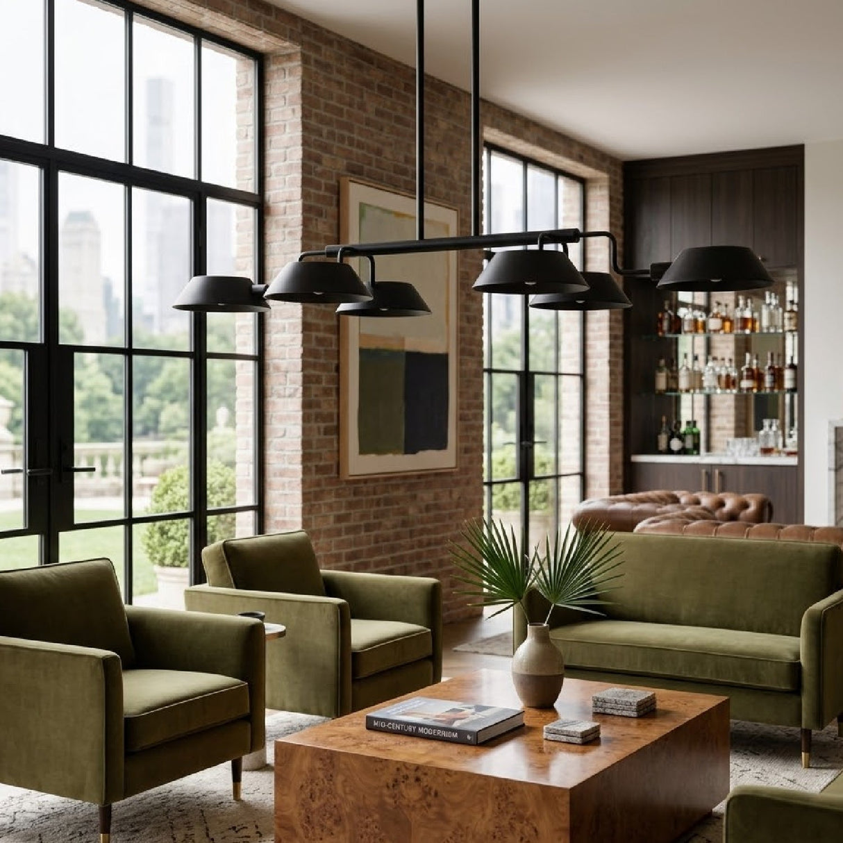 Modern European furniture - Metal Shade 6-Light Chandelier - www.oroa.com