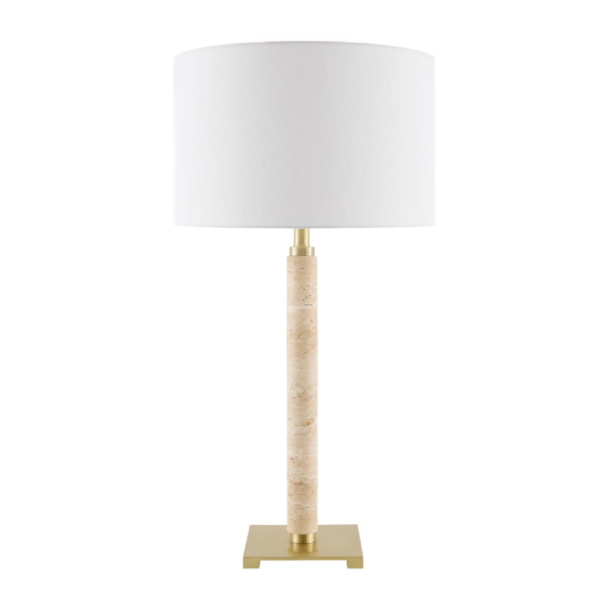 Modern European furniture - White Linen Accent Table Lamp - www.oroa.com