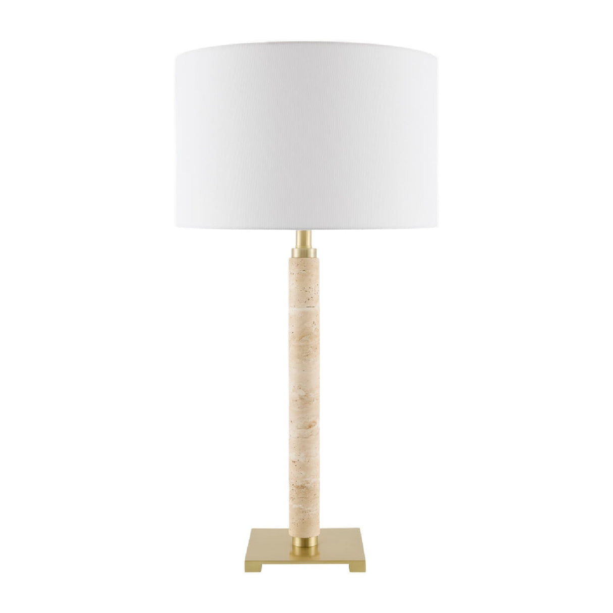 Modern European furniture - White Linen Accent Table Lamp - www.oroa.com