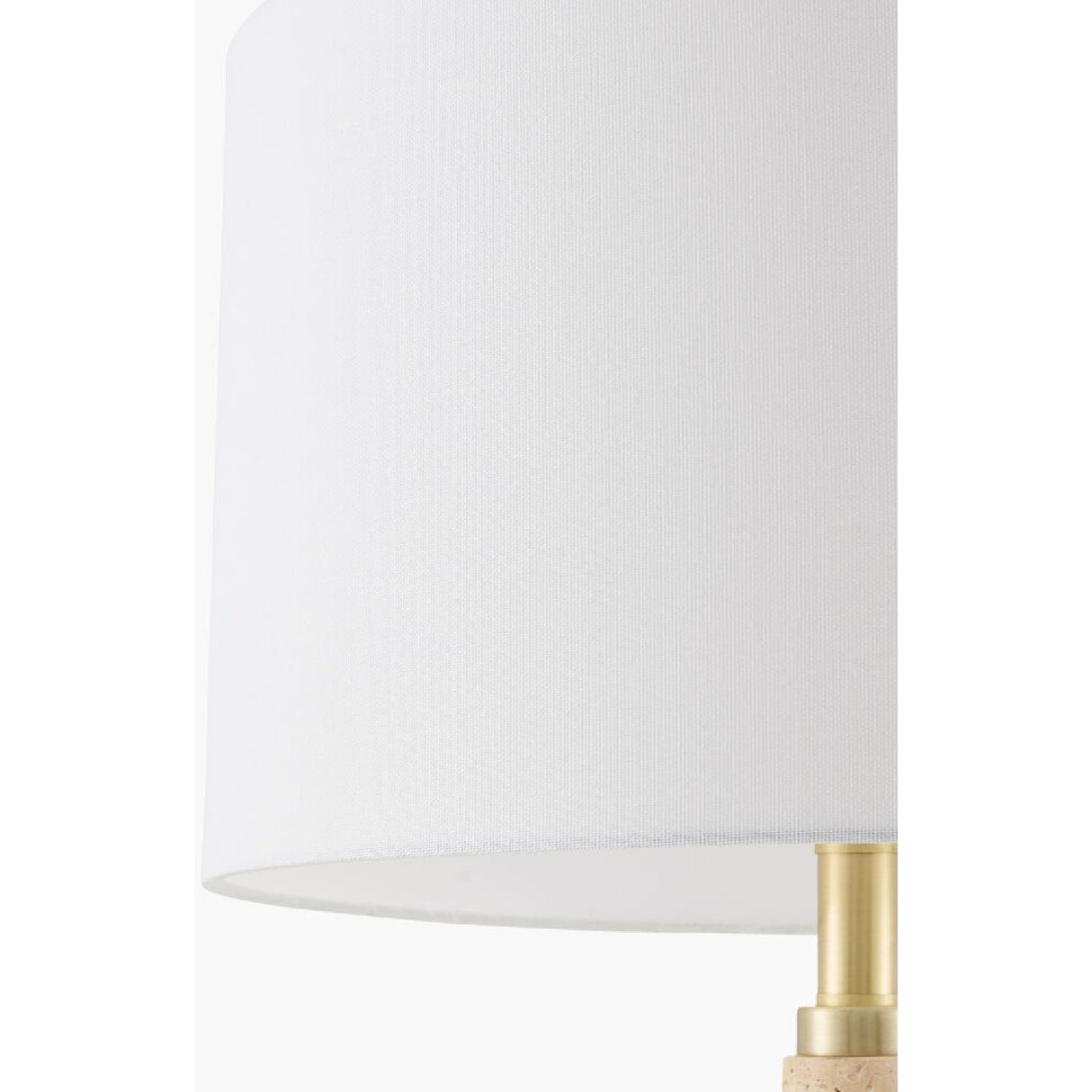 White Linen Accent Table Lamp | Oroa.com