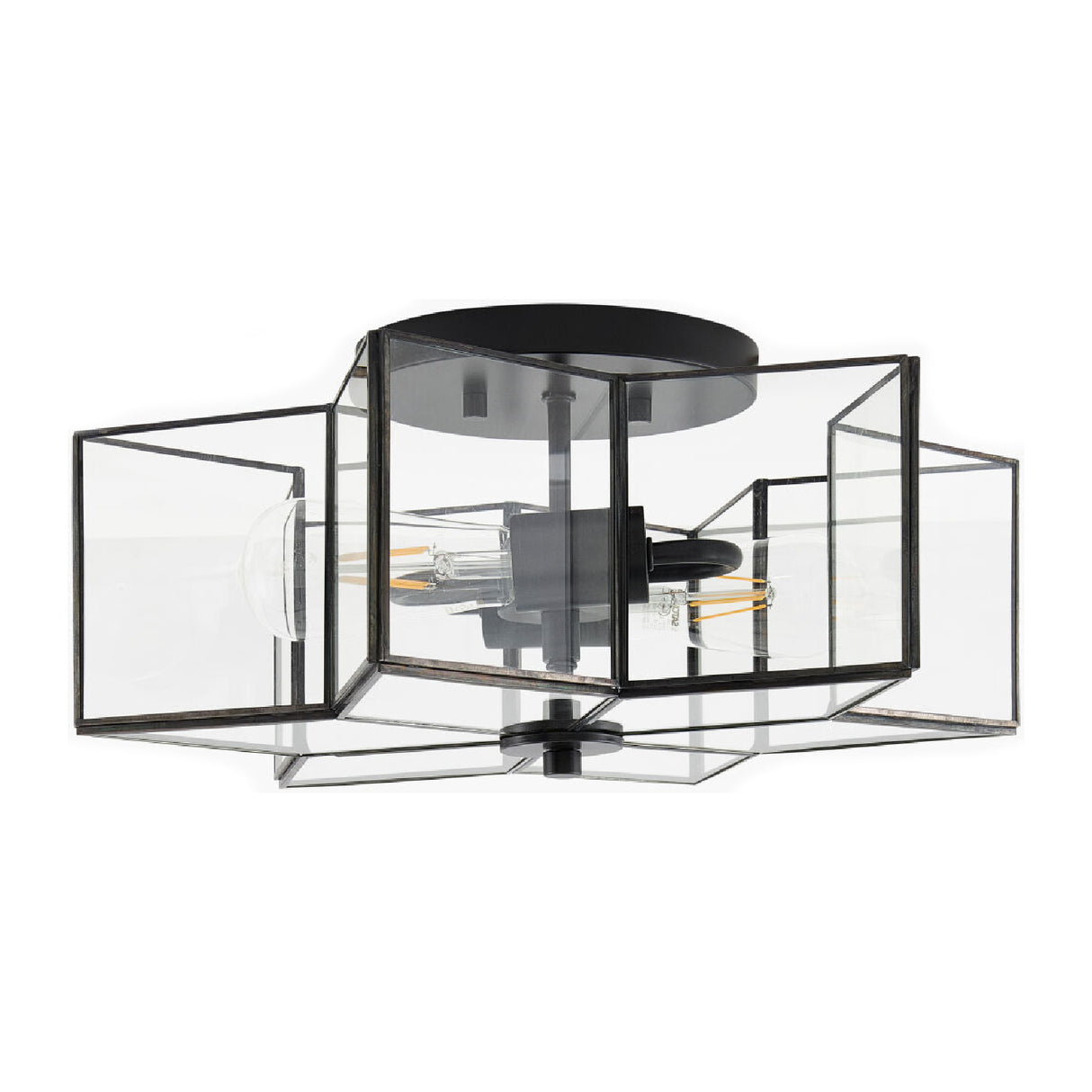 Iron-Framed Glass Ceiling Lamp | Oroa.com