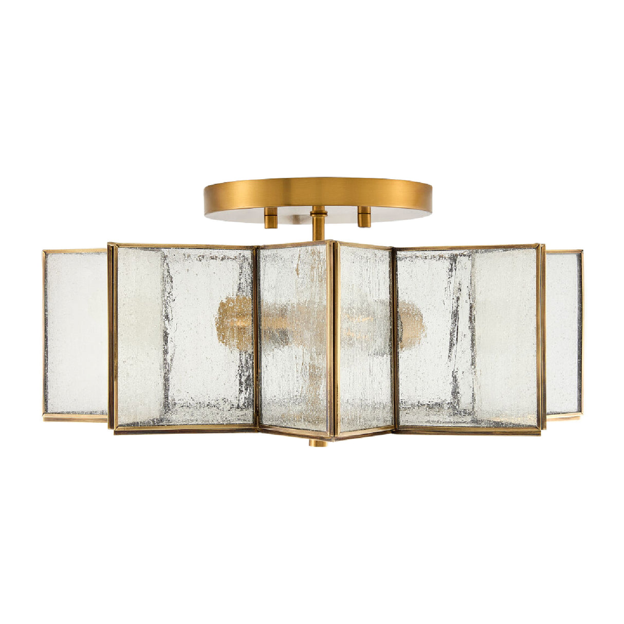 Iron-Framed Frosted Glass Ceiling Lamp | Oroa.com