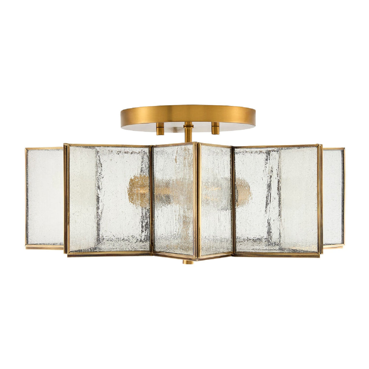 Modern European furniture - Iron-Framed Frosted Glass Ceiling Lamp - www.oroa.com