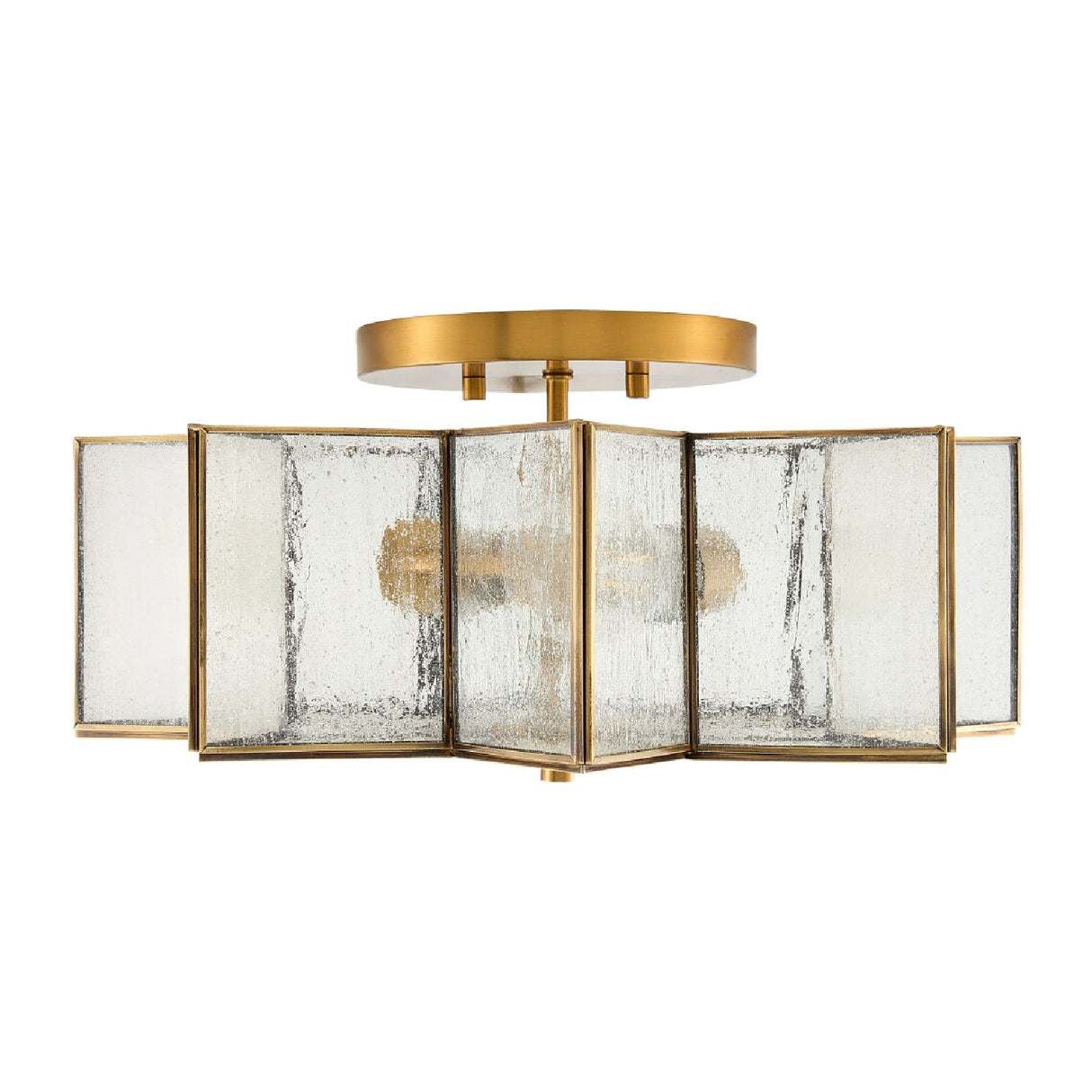 Modern European furniture - Iron-Framed Frosted Glass Ceiling Lamp - www.oroa.com