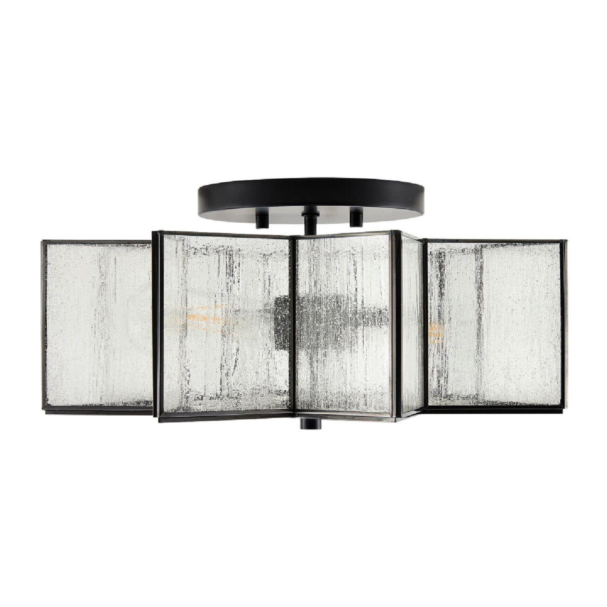 Iron-Framed Frosted Glass Ceiling Lamp | Oroa.com