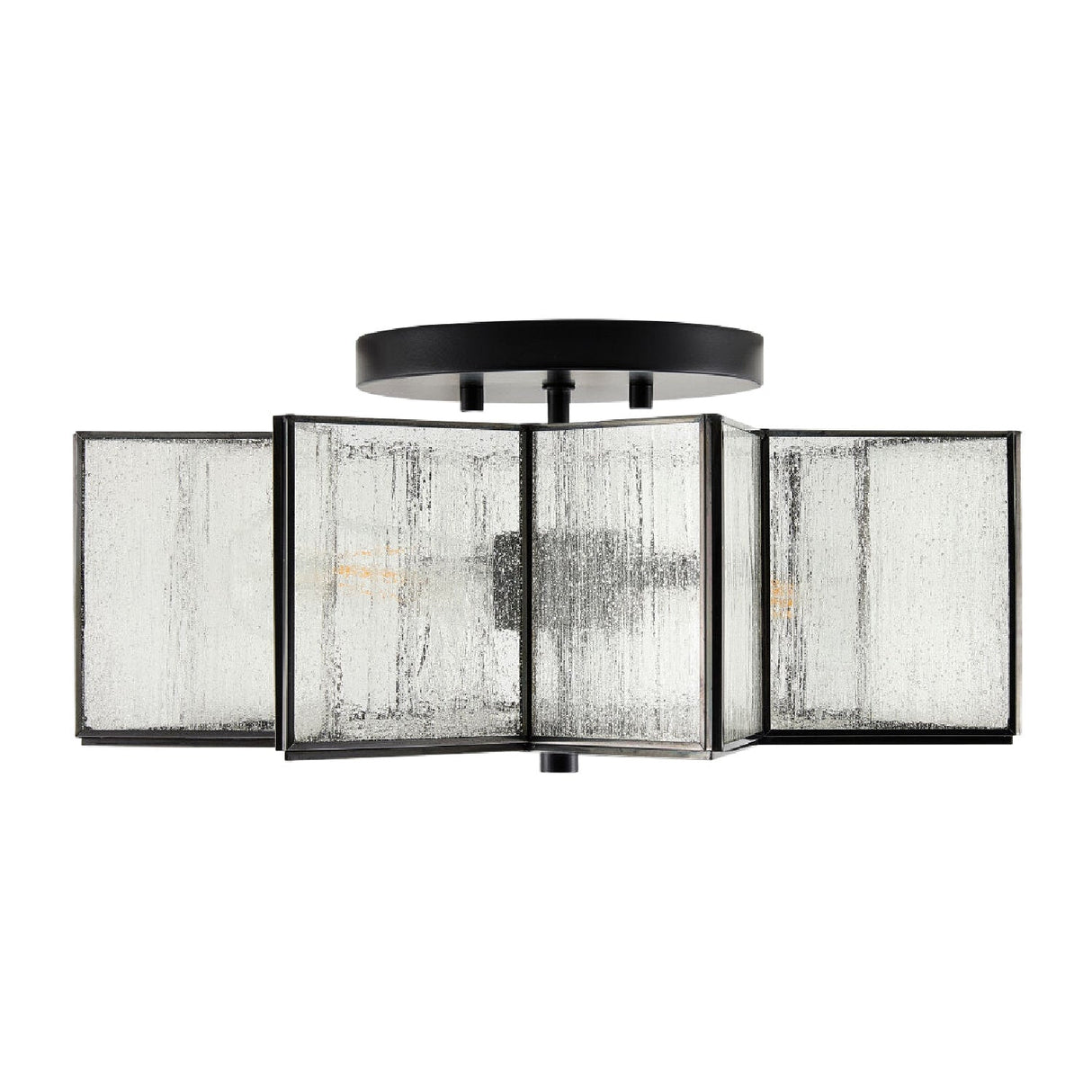 Modern European furniture - Iron-Framed Frosted Glass Ceiling Lamp - www.oroa.com