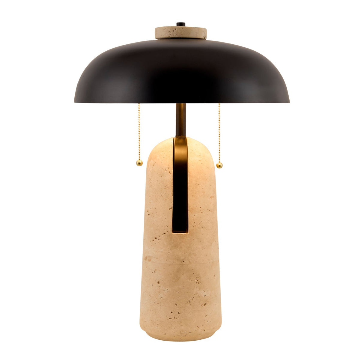 Modern European furniture - Black Brass Accent Table Lamp - www.oroa.com