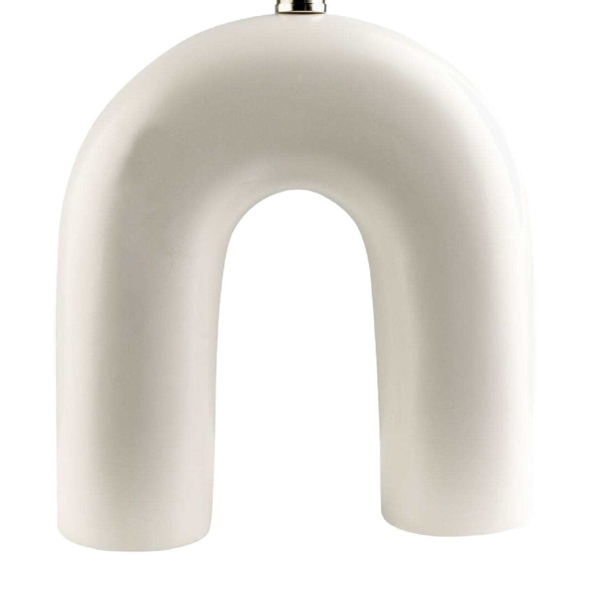 Modern European furniture - White Arched Ceramic Table Lamp - www.oroa.com