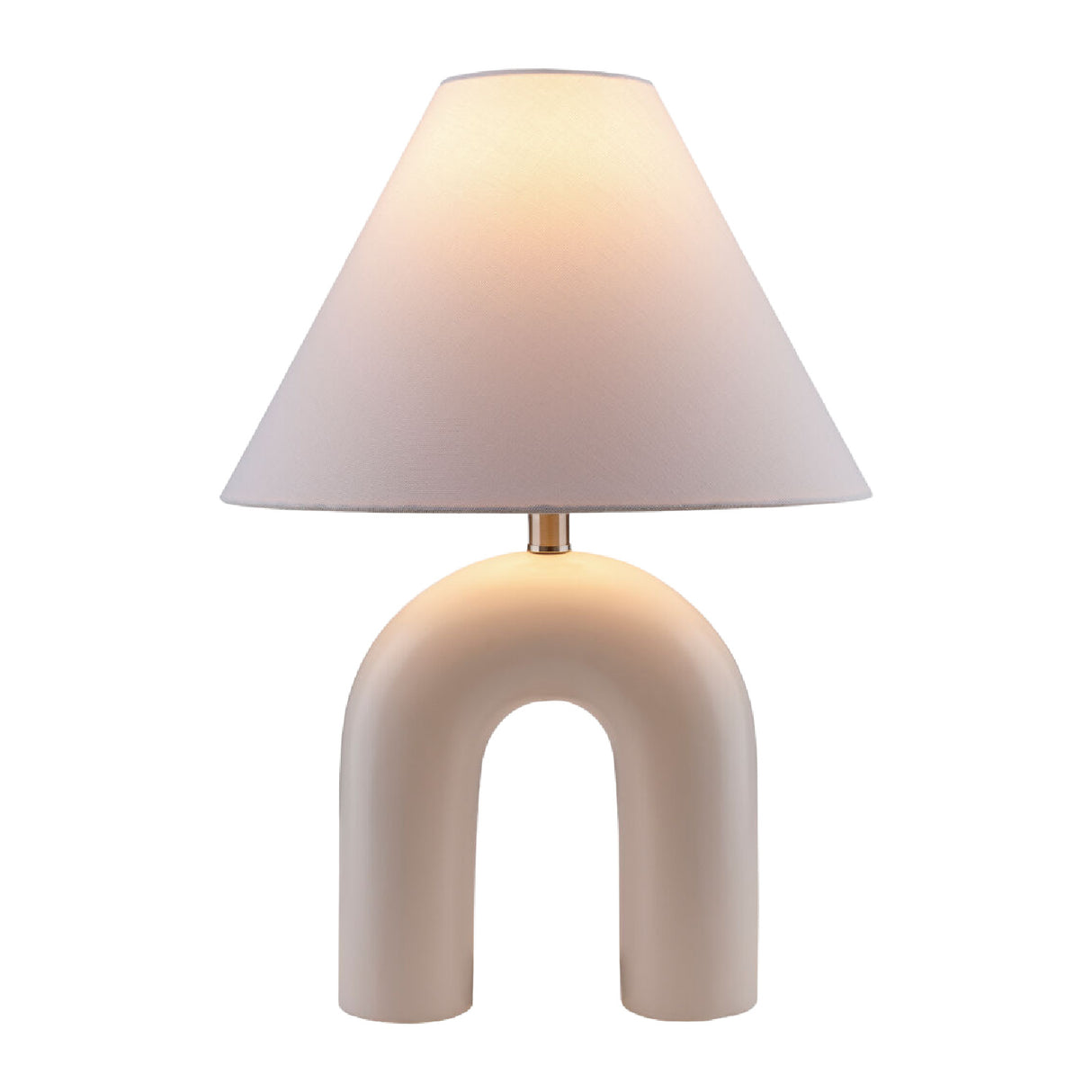 Modern European furniture - White Arched Ceramic Table Lamp - www.oroa.com