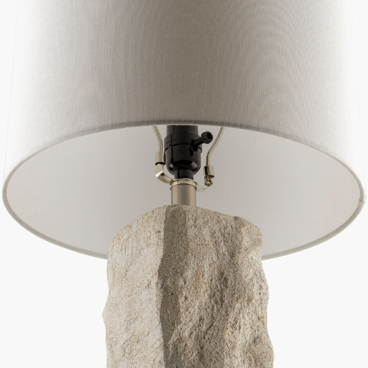 Modern European furniture - White Organic Textured Table Lamp - www.oroa.com
