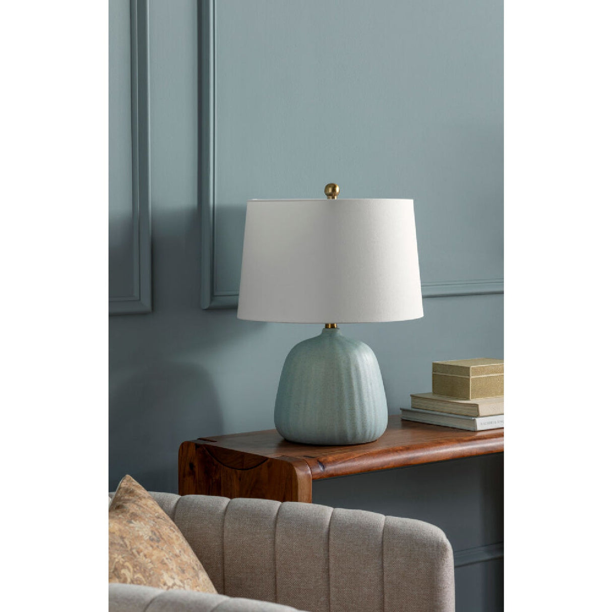 Modern European furniture - Dotted Ceramic Accent Table Lamp - www.oroa.com
