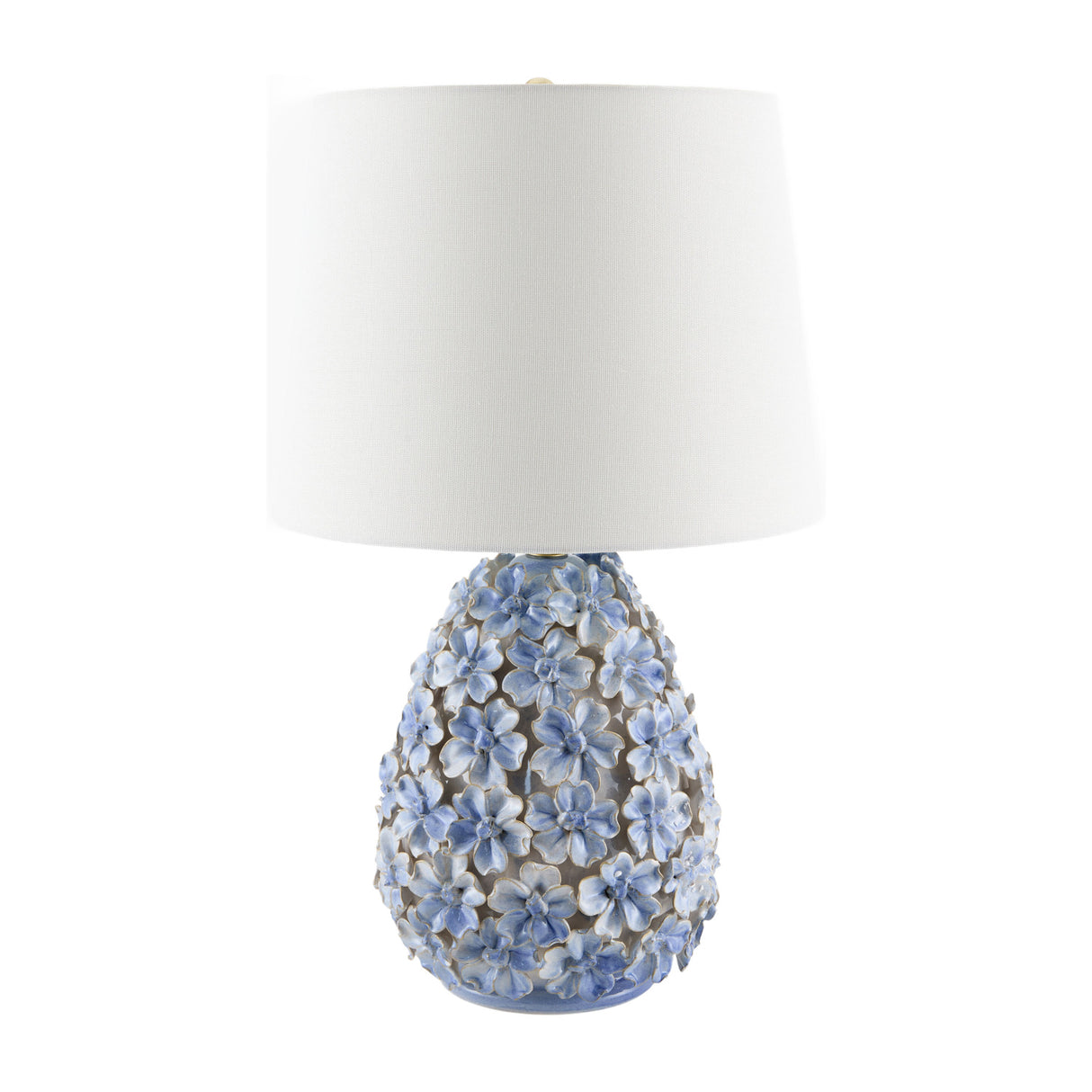 Blue Floral Ceramic Table Lamp | Oroa.com