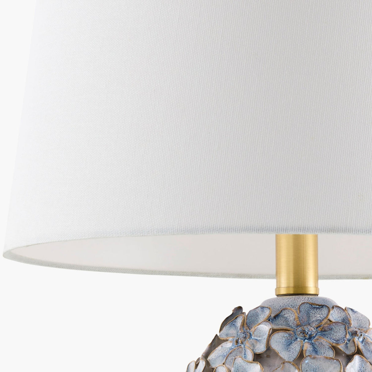 Modern European furniture - Blue Floral Ceramic Table Lamp - www.oroa.com